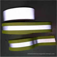 En533 Red-Silver-Red Flame Resistant Reflective Tape / Fire Retardant Reflective Fr Fabric Warning Tape for Safety